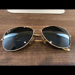 Ray Ban Classic Gold Cockpit Sunglasses RB3362